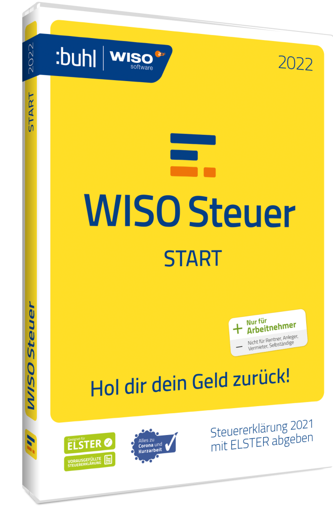 WISO Steuer Start 2022 (für das Steuerjahr 2021) (1 User - 1 Jahr) ESD WISO Steuer Start 2022 (für das Steuerjahr 2021) (1 User - 1 Jahr) ESD
