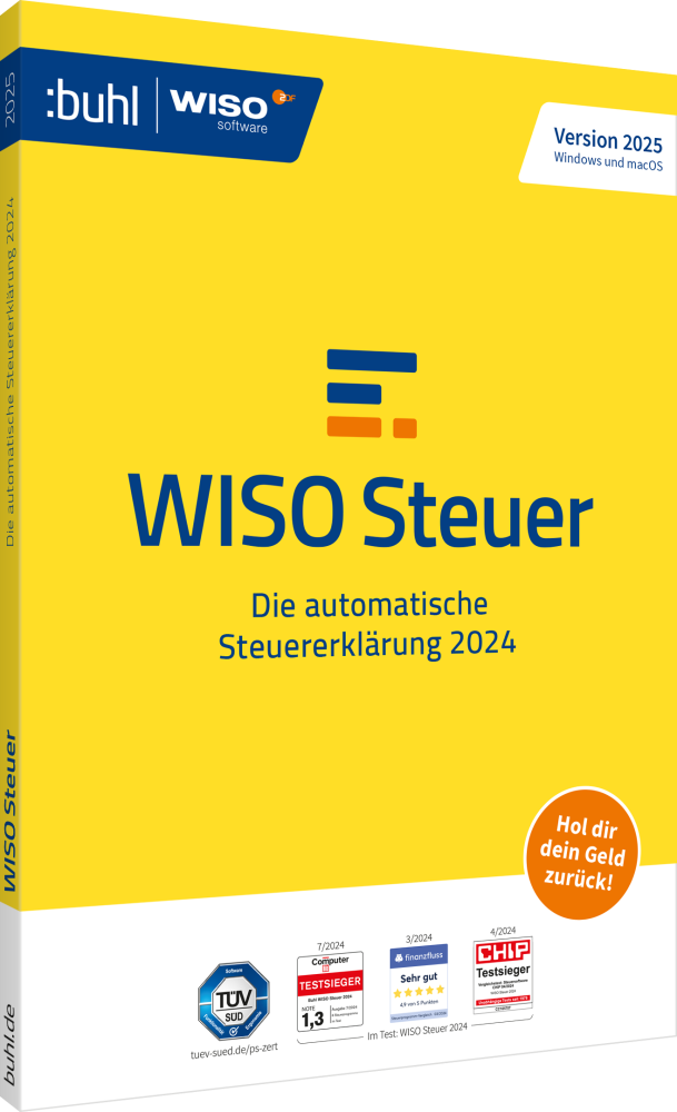 WISO Steuer 2025 (für das Steuerjahr 2024) (1 User - 1 Jahr) ESD WISO Steuer 2025 (für das Steuerjahr 2024) (1 User - 1 Jahr) ESD