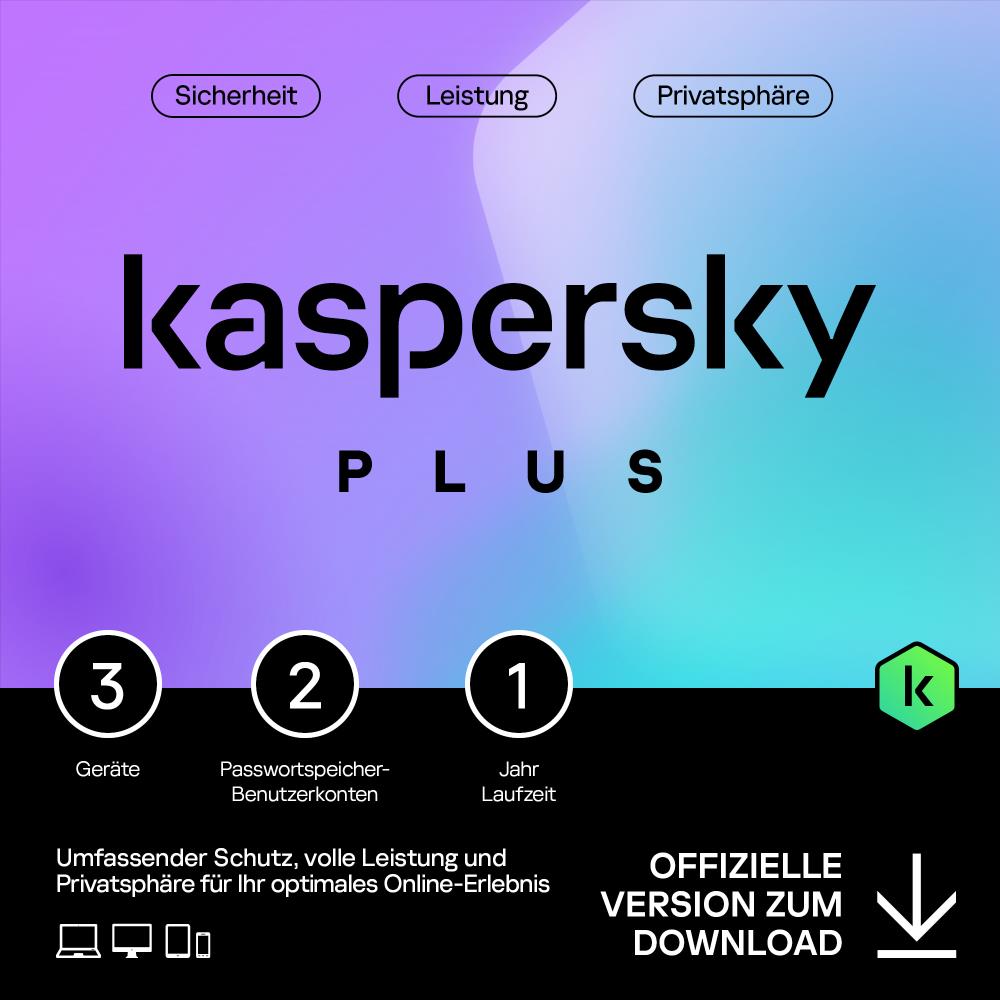 Kaspersky Plus (3 Device - 1 Jahr) ESD Kaspersky Plus (3 Device - 1 Jahr) ESD