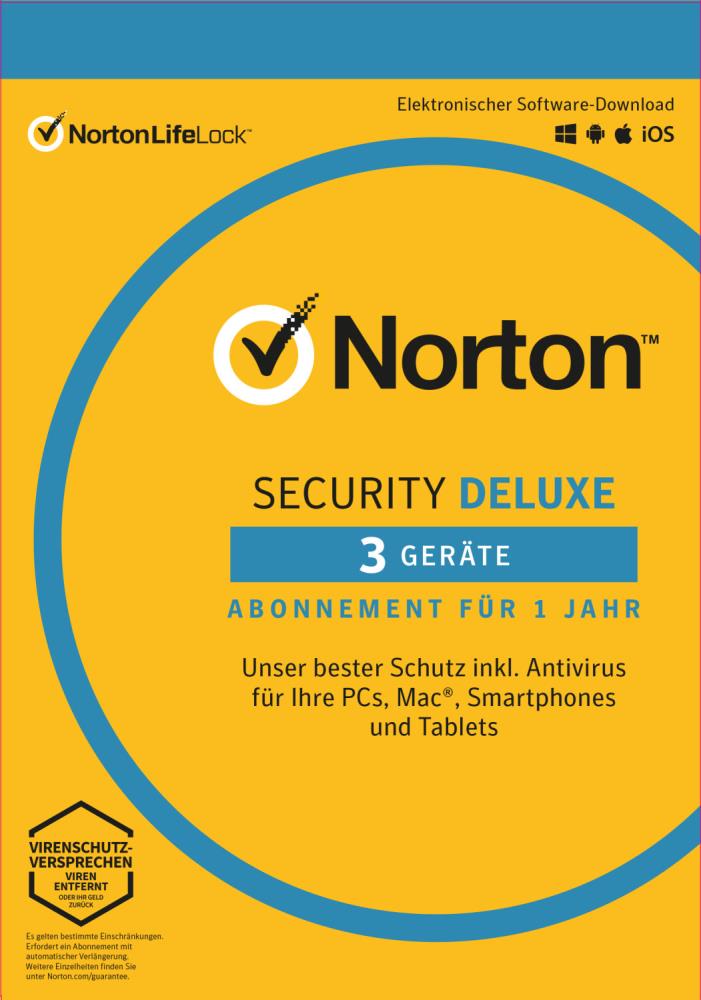 Norton Security ABO Deluxe (3 Device - 1 Jahr) ESD Norton Security ABO Deluxe (3 Device - 1 Jahr) ESD