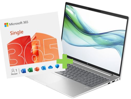 HP ProBook 460 G11 Notebook & Microsoft 365 Single Bundle (Bundle - 1 Jahr) DE RETAIL HP ProBook 460 G11 Notebook & Microsoft 365 Single Bundle (Bundle - 1 Jahr) DE RETAIL