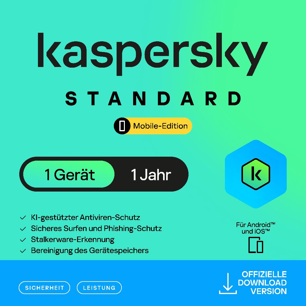 Kaspersky Mobile (1 Device - 1 Jahr) DACH ESD Kaspersky Mobile (1 Device - 1 Jahr) DACH ESD