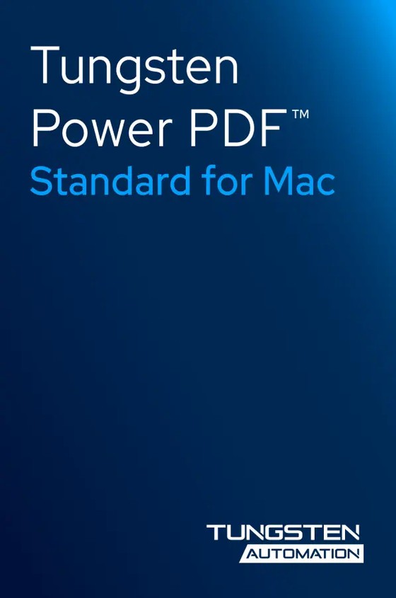 Tungsten/Kofax Power PDF Standard 2026.2 (1 MAC - perpetual)