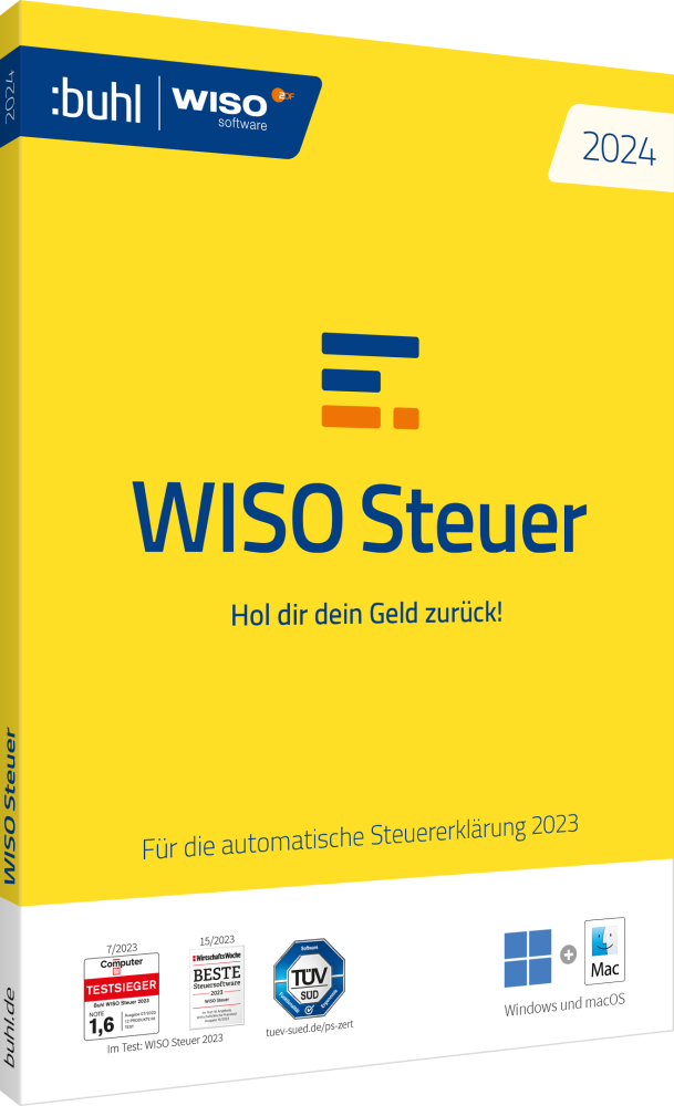 WISO Steuer 2024 (für das Steuerjahr 2023) (1 User - 1 Jahr) ESD WISO Steuer 2024 (für das Steuerjahr 2023) (1 User - 1 Jahr) ESD