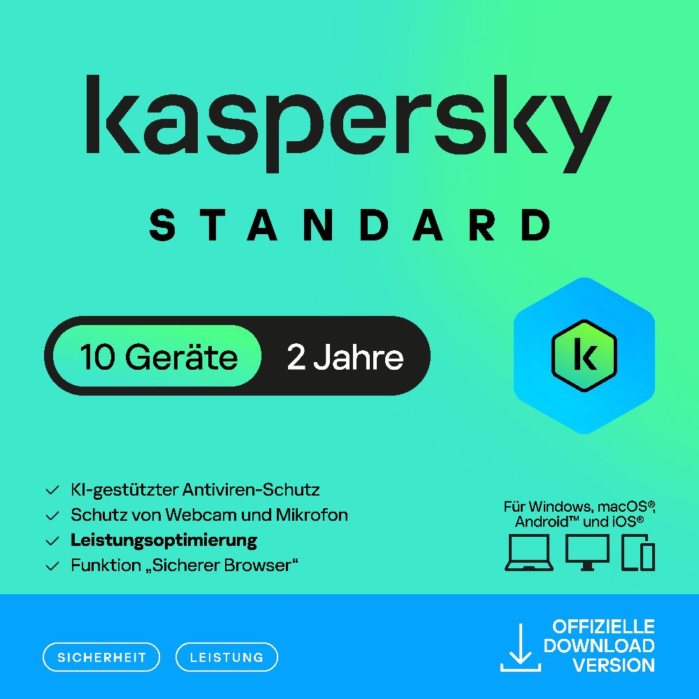 Kaspersky Standard (10 Devices - 2 Jahre) DACH ESD Kaspersky Standard (10 Devices - 2 Jahre) DACH ESD