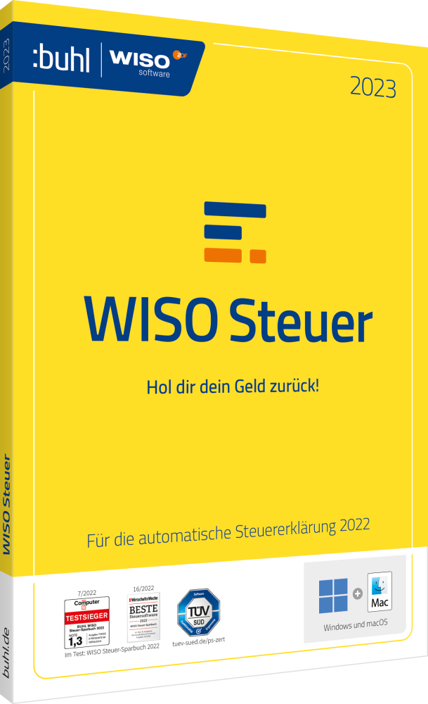 WISO Steuer 2023 (für das Steuerjahr 2022) (1 User - 1 Jahr) ESD WISO Steuer 2023 (für das Steuerjahr 2022) (1 User - 1 Jahr) ESD