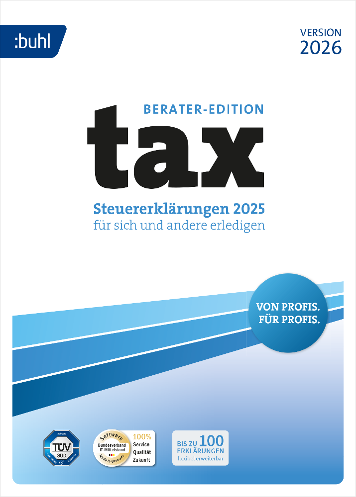 BUHL tax 2026 Berater (für das Steuerjahr 2025) ESD