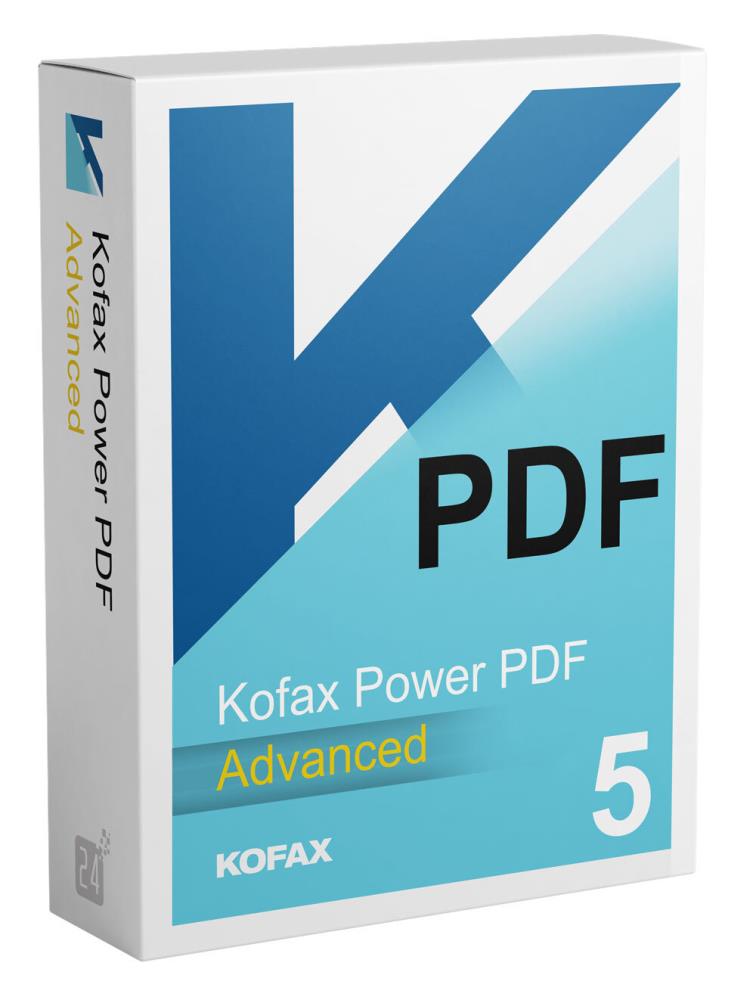 Tungsten / Kofax Power PDF Advanced 5.1 (1 PC - perpetual) ESD Tungsten / Kofax Power PDF Advanced 5.1 (1 PC - perpetual) ESD