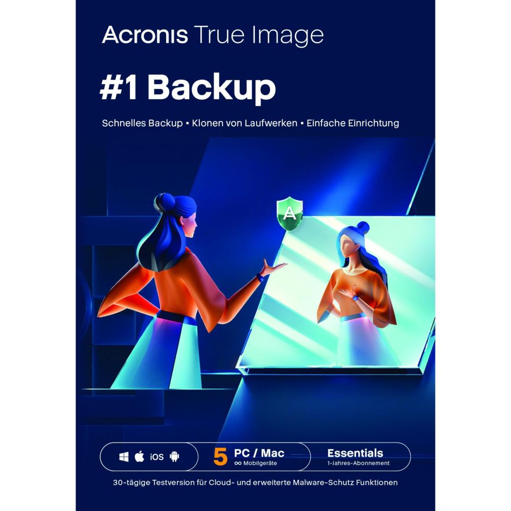 Acronis True Image Essentials (5 Device - 1 Jahr) ESD Acronis True Image Essentials (5 Device - 1 Jahr) ESD