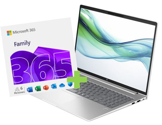 HP ProBook 460 G11 Notebook & Microsoft 365 Famile Bundle (Bundle - 1 Jahr) DE RETAIL HP ProBook 460 G11 Notebook & Microsoft 365 Famile Bundle (Bundle - 1 Jahr) DE RETAIL