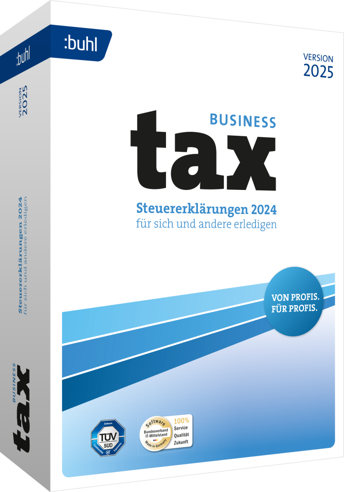 BUHL tax 2025 Business (3 User / 1 PC - 1 Jahr) ESD BUHL tax 2025 Business (3 User / 1 PC - 1 Jahr) ESD